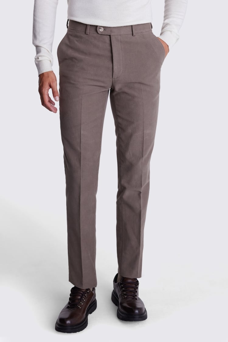 Taupe Moleskin Trousers