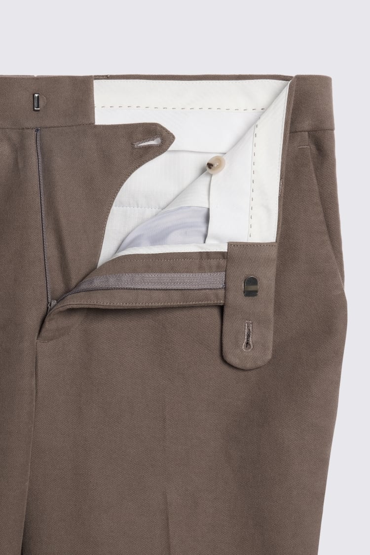 Taupe Moleskin Trousers