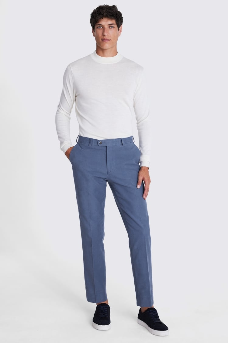 Steel Blue Moleskin Trousers