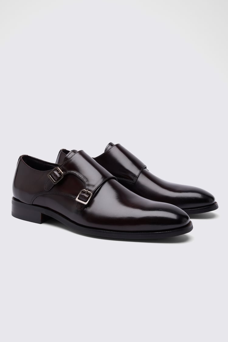 John White Monkton Brown Double Monk Shoe