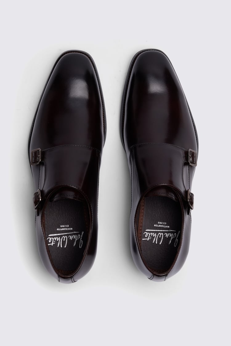 John White Monkton Brown Double Monk Shoe