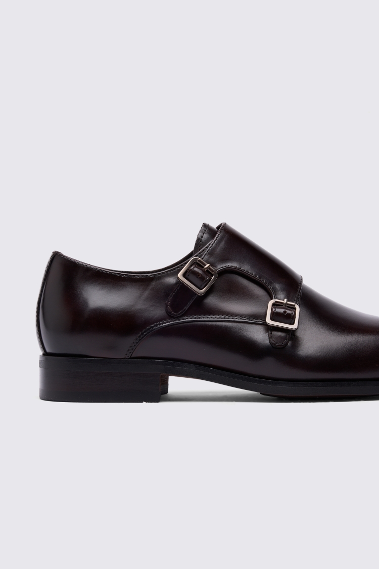 John White Monkton Brown Double Monk Shoe