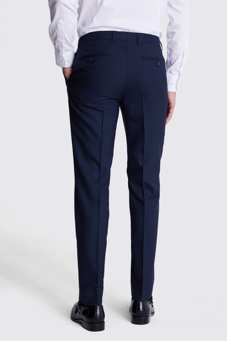 Italian Slim Fit Navy Trousers