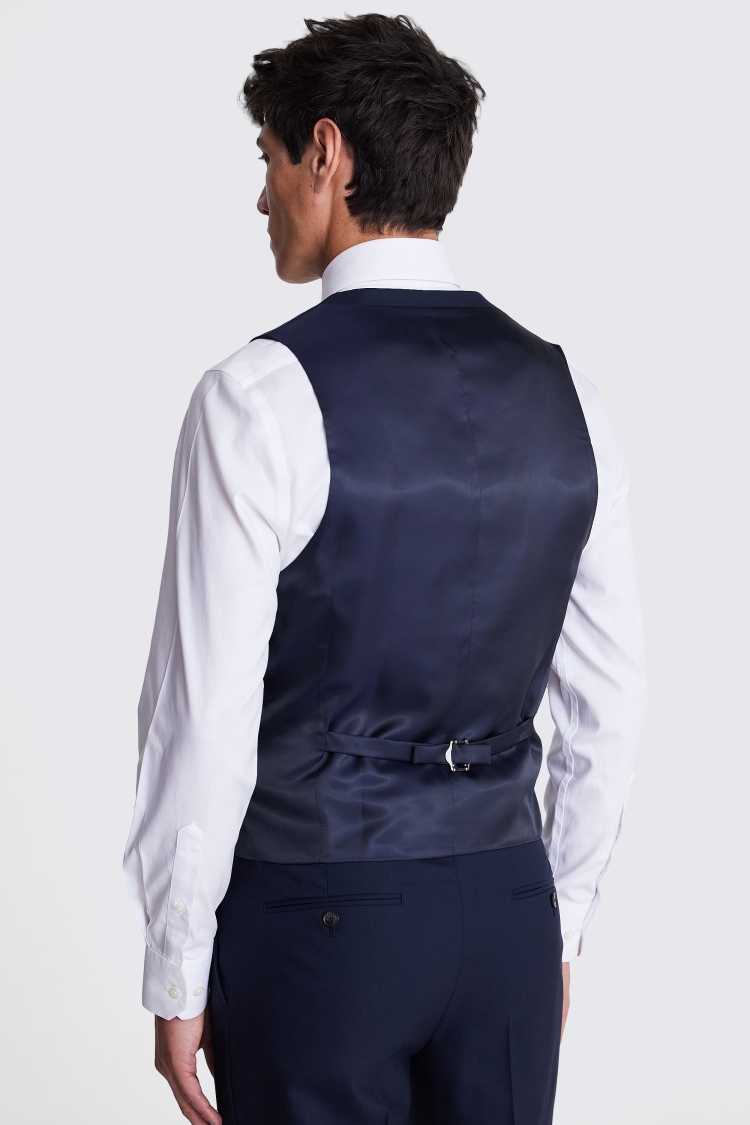 Italian Slim Fit Navy Waistcoat