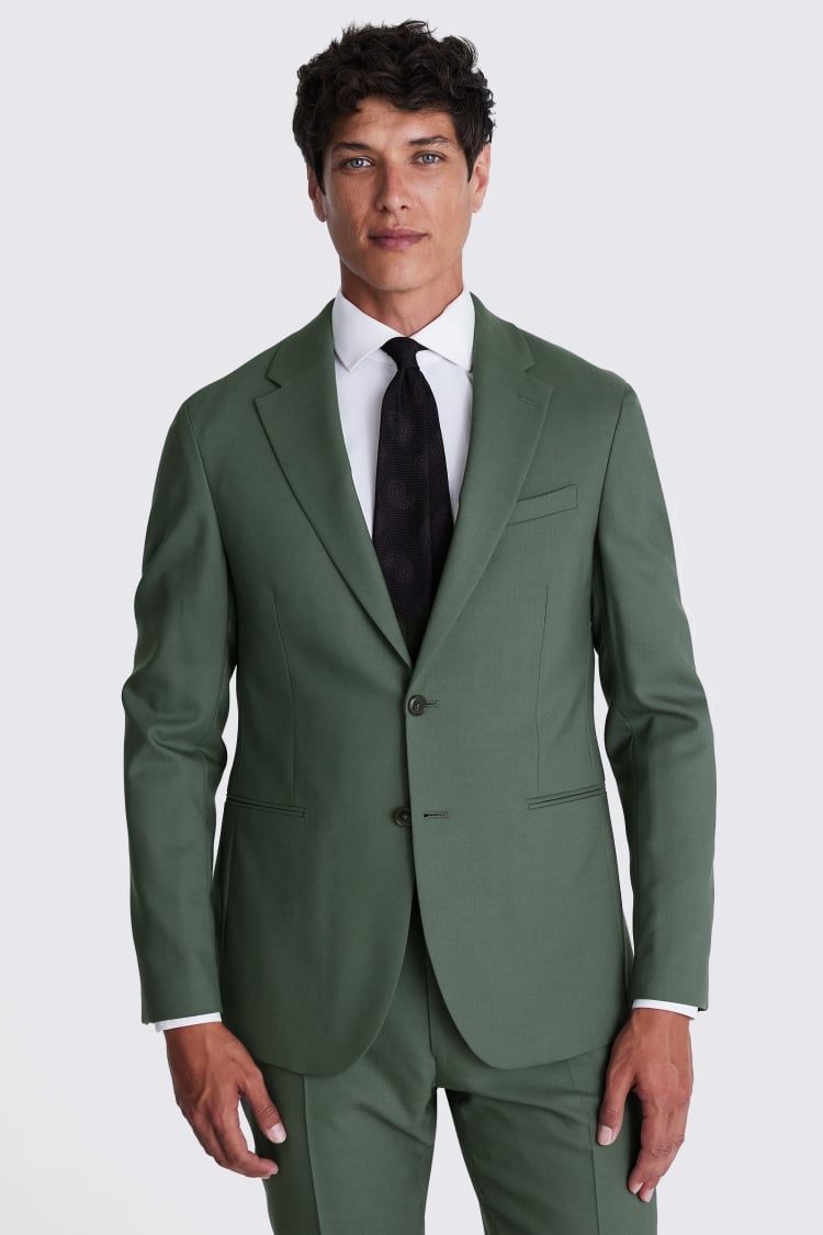 Italian Slim Fit Khaki Suit