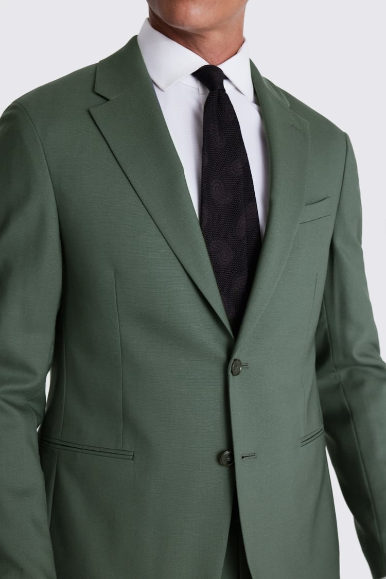 Italian Slim Fit Khaki Suit