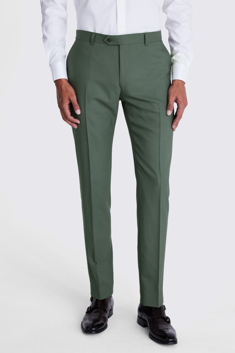 Italian Slim Fit Khaki Trousers