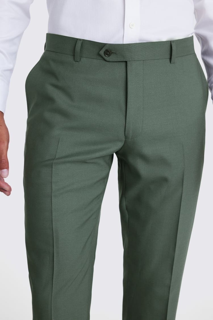 Italian Slim Fit Khaki Trousers