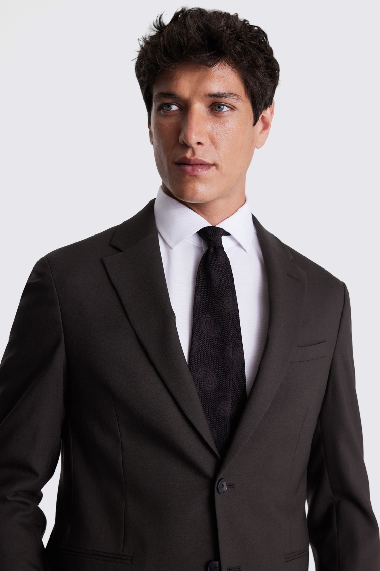 Italian Slim Fit Brown Suit