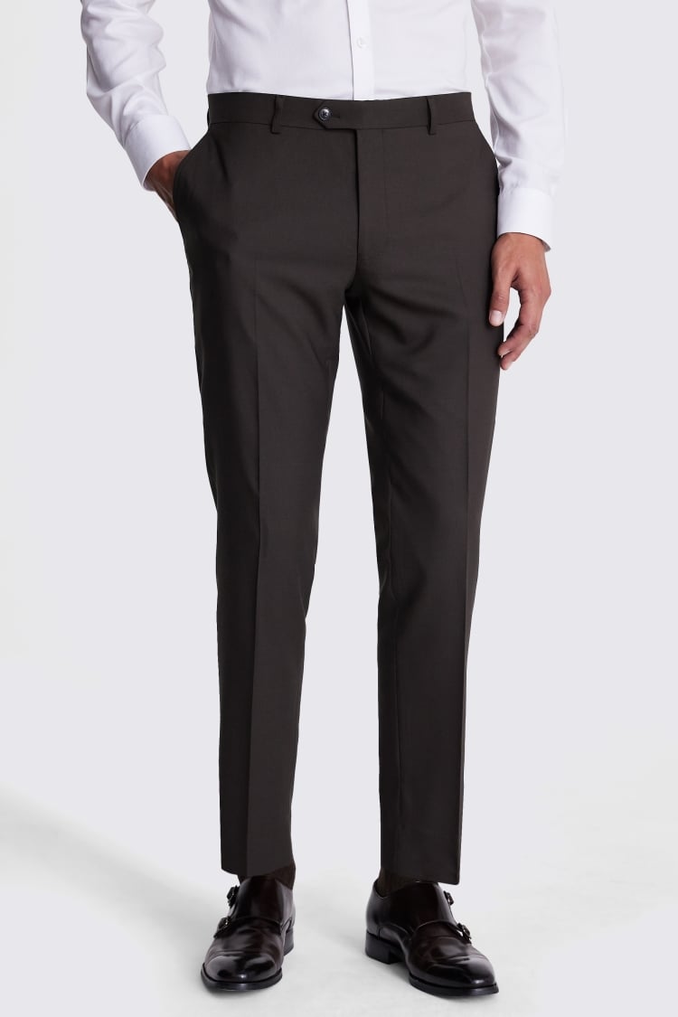 Italian Slim Fit Brown Pants