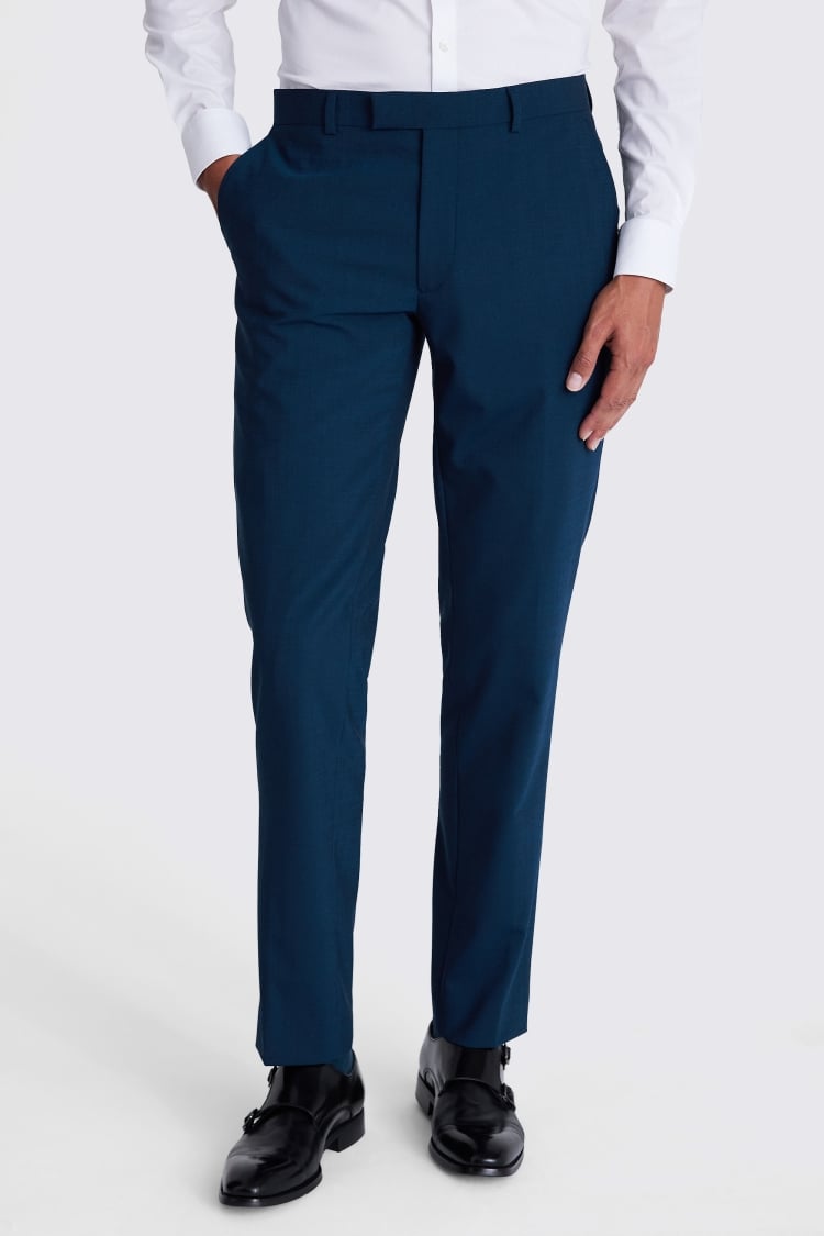 DKNY Slim Fit Blue Twill Suit