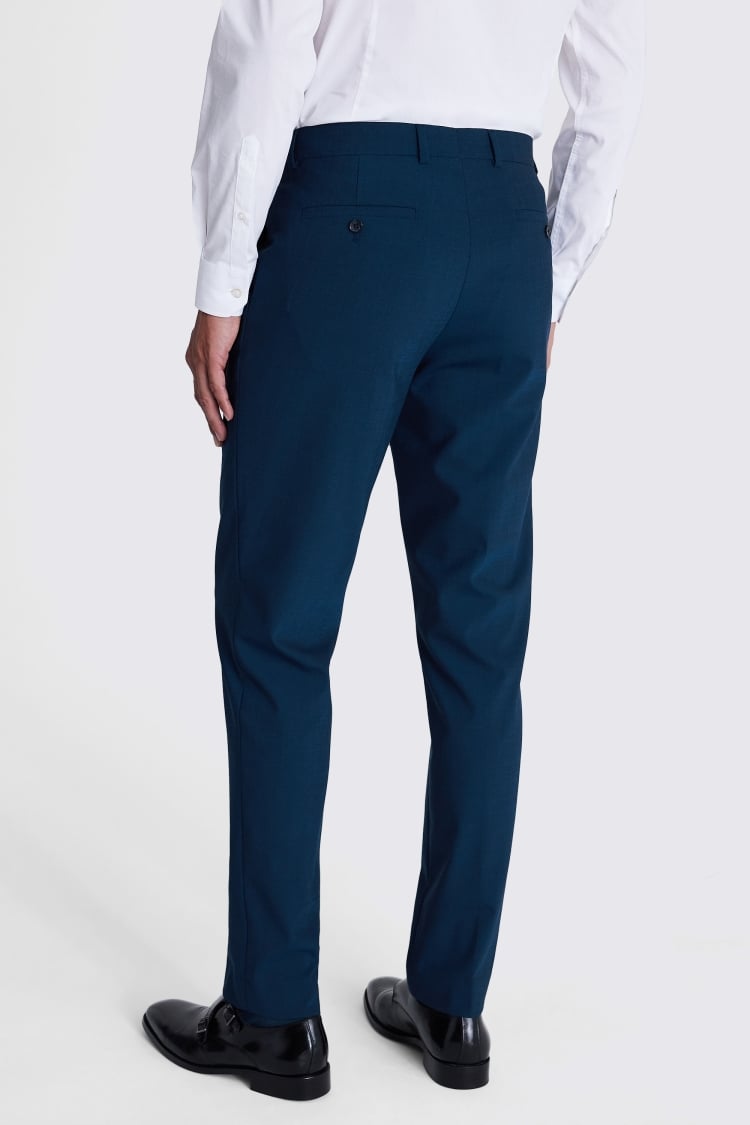 DKNY Slim Fit Blue Twill Trousers