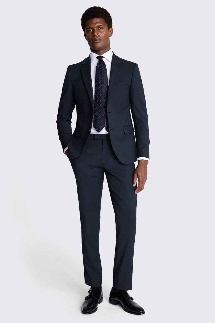 DKNY Slim Fit Navy Twill Suit