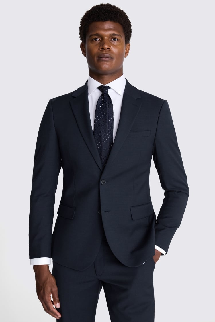 DKNY Slim Fit Navy Twill Suit