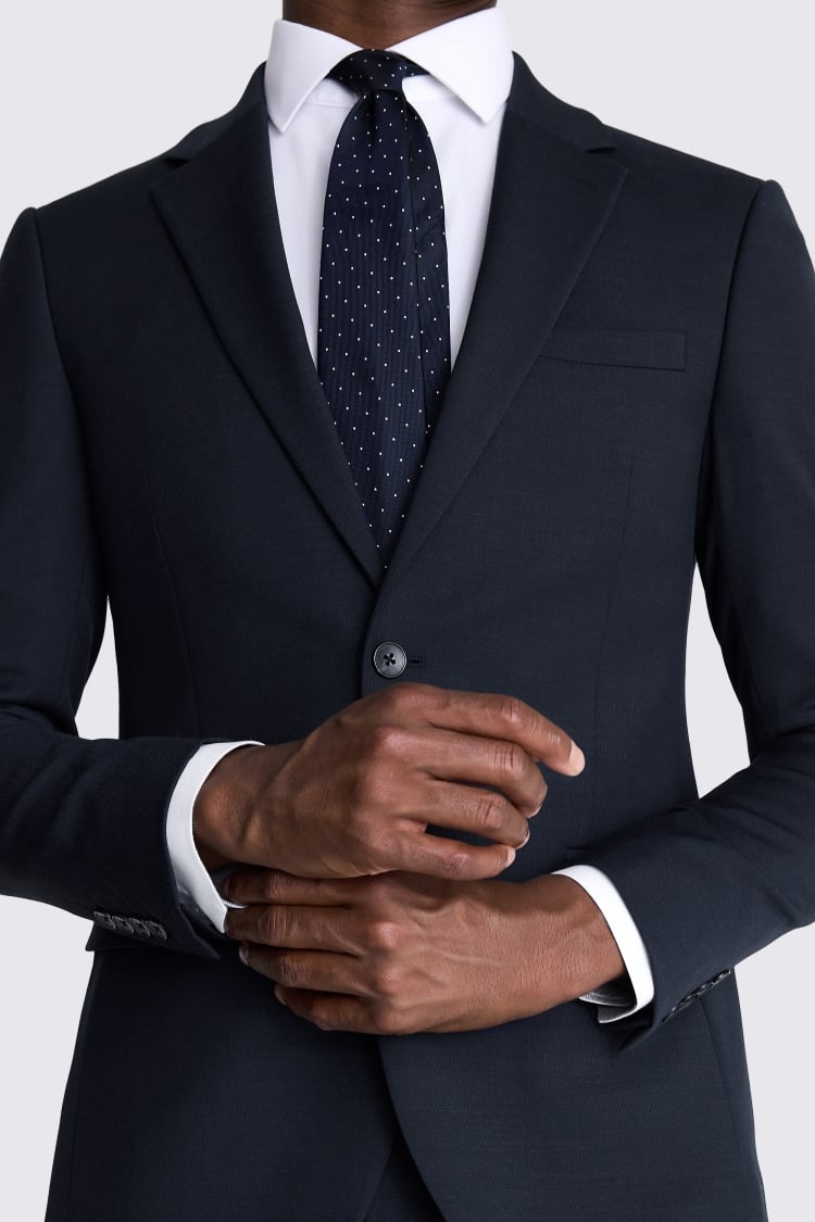 DKNY Slim Fit Navy Twill Suit