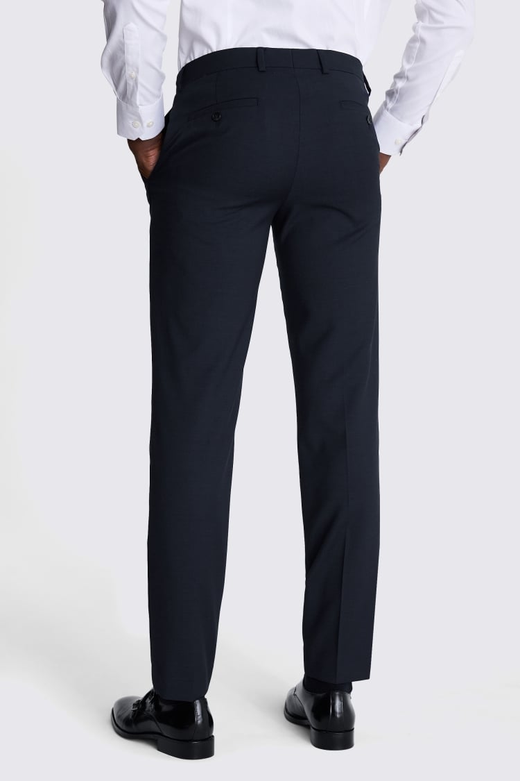 DKNY Slim Fit Navy Twill Trousers