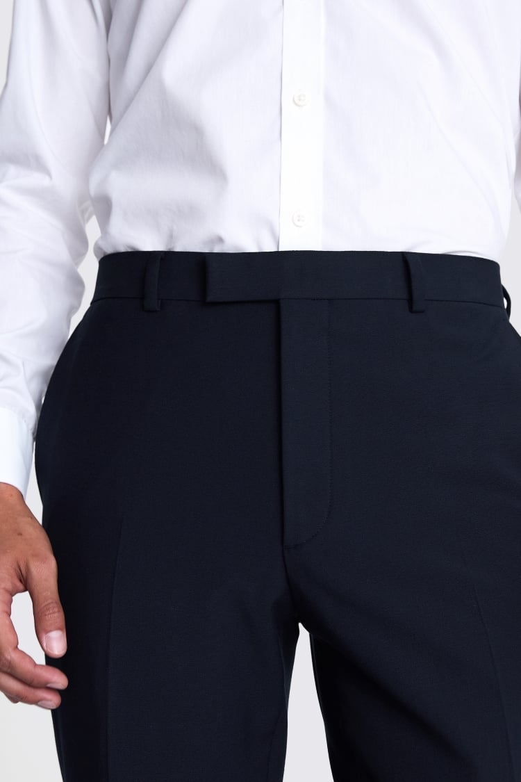 French Connection Slim Fit Navy Trousers