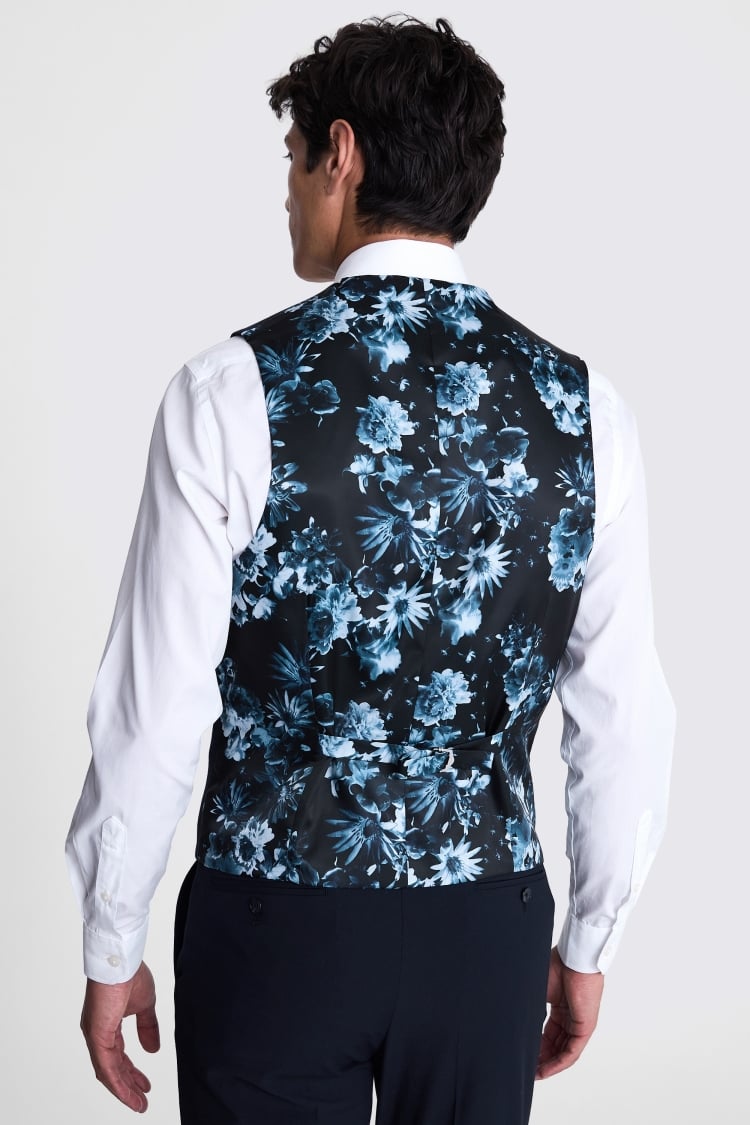 French Connection Slim Fit Navy Waistcoat 