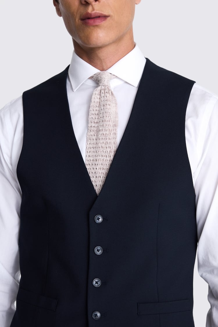 French Connection Slim Fit Navy Waistcoat 