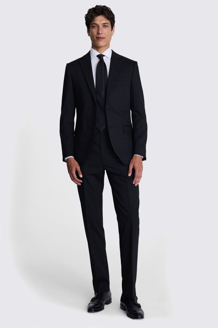 French Connection Slim Fit Black Suit