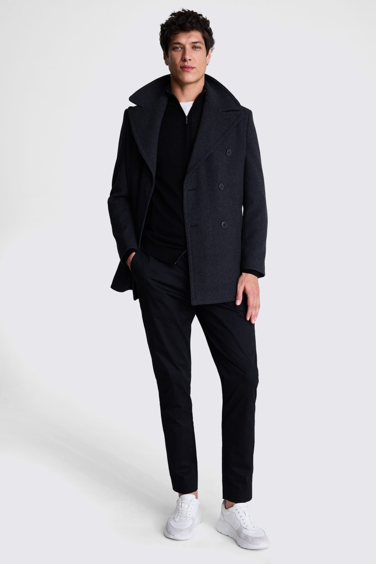 Charcoal Peacoat 