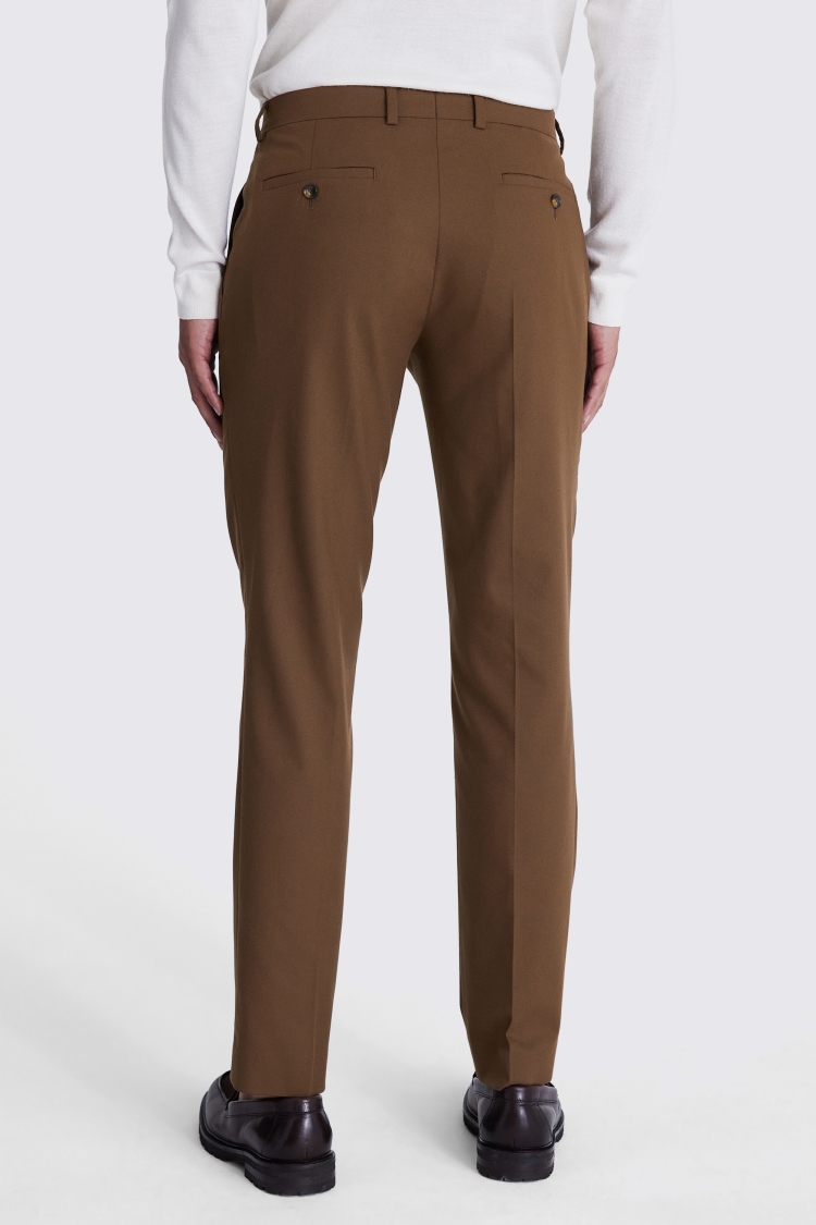 Slim Fit Copper Flannel Pants