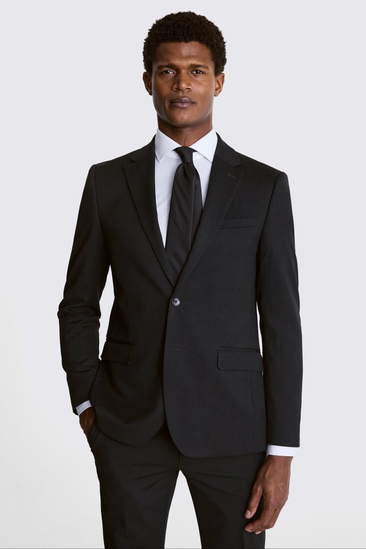 Slim Fit Charcoal Stretch Suit