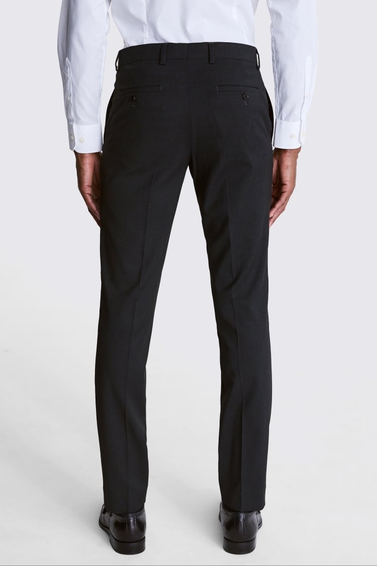 Slim Fit Charcoal Stretch Pants