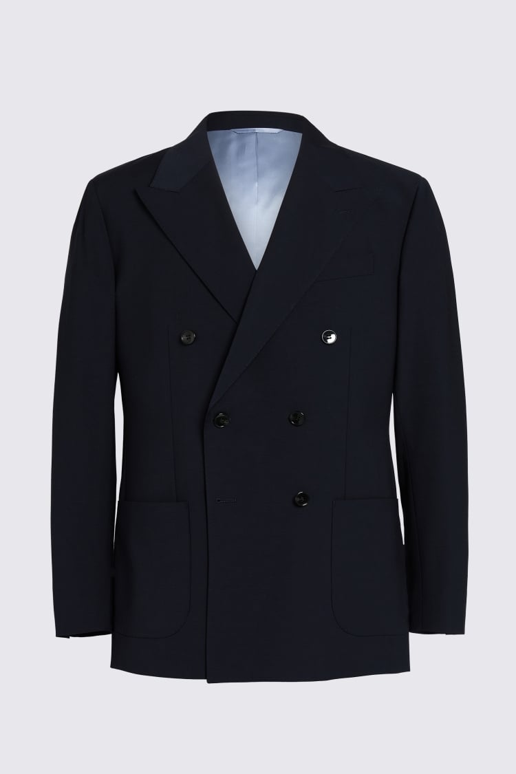 Relaxed Fit Navy Suit