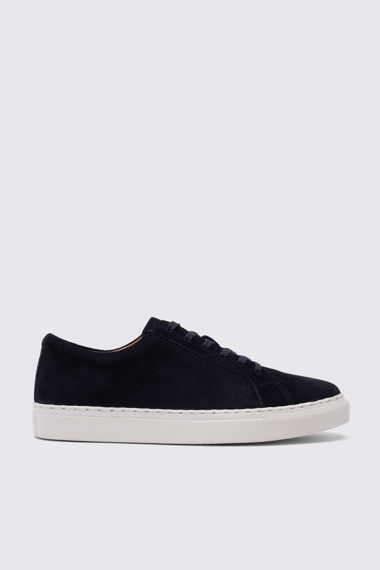 Chester Navy Suede Trainer