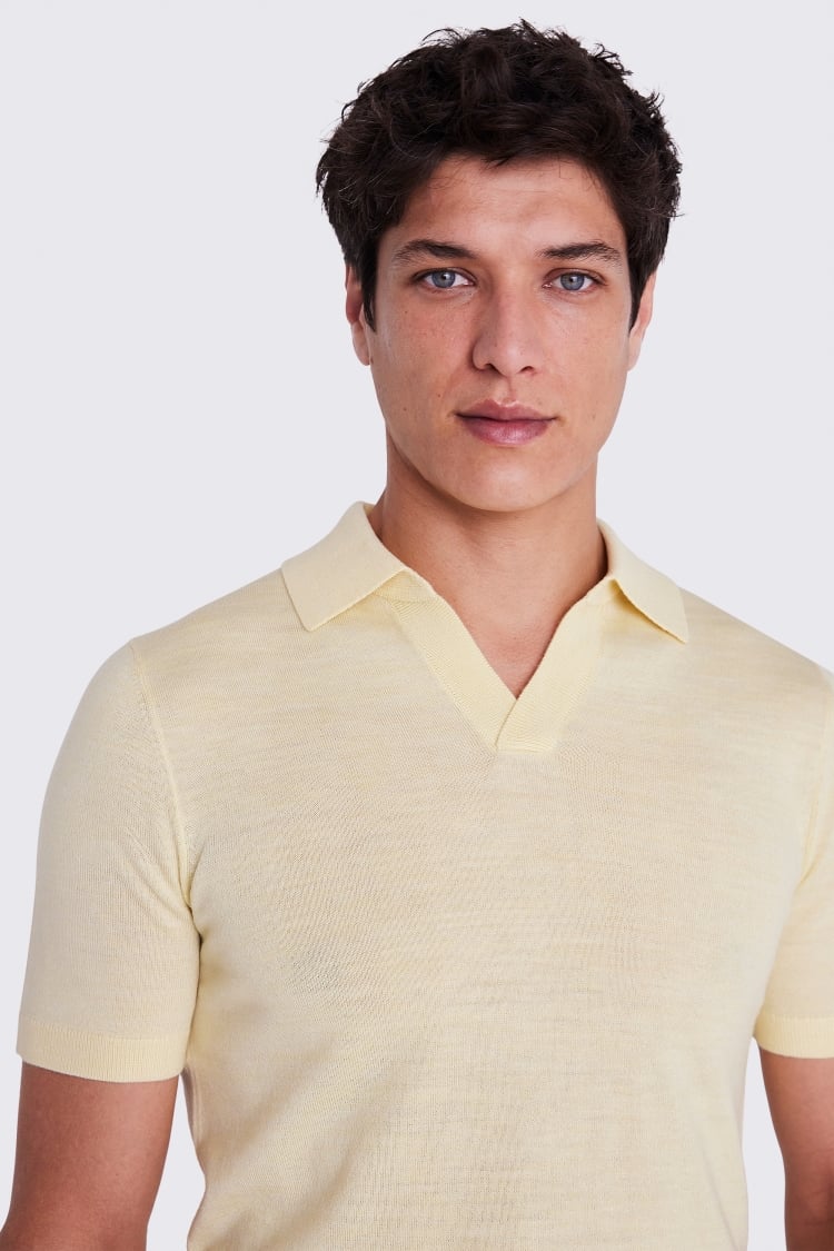 Yellow Merino Skipper Shirt