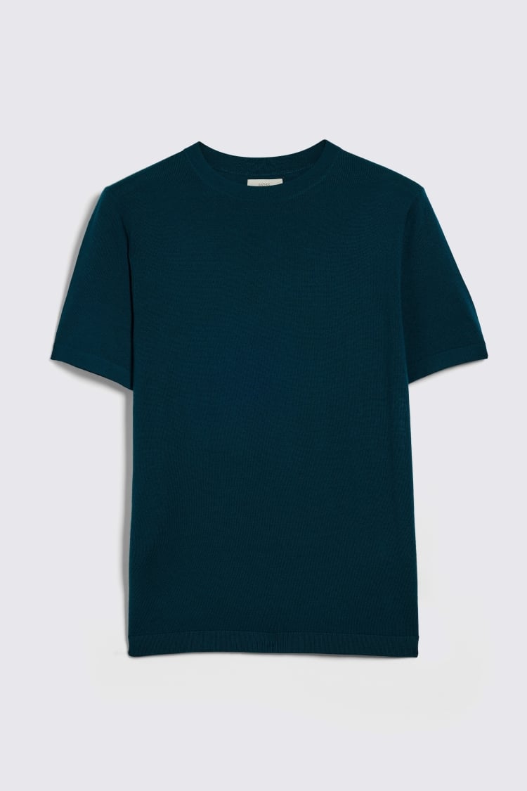 Emerald Green Merino Crew-Neck T-Shirt