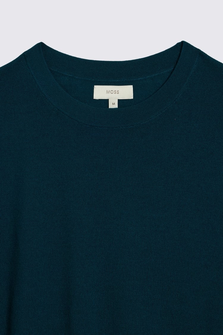 Emerald Green Merino Crew-Neck T-Shirt