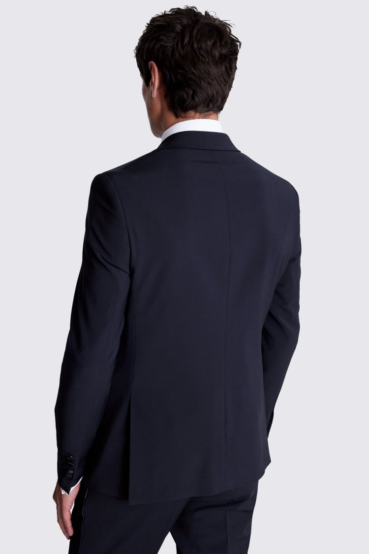 Slim Fit Notch Lapel Black Nano Suit