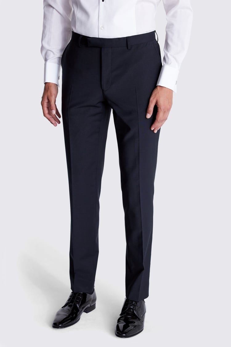 Slim Fit Notch Lapel Black Nano Suit