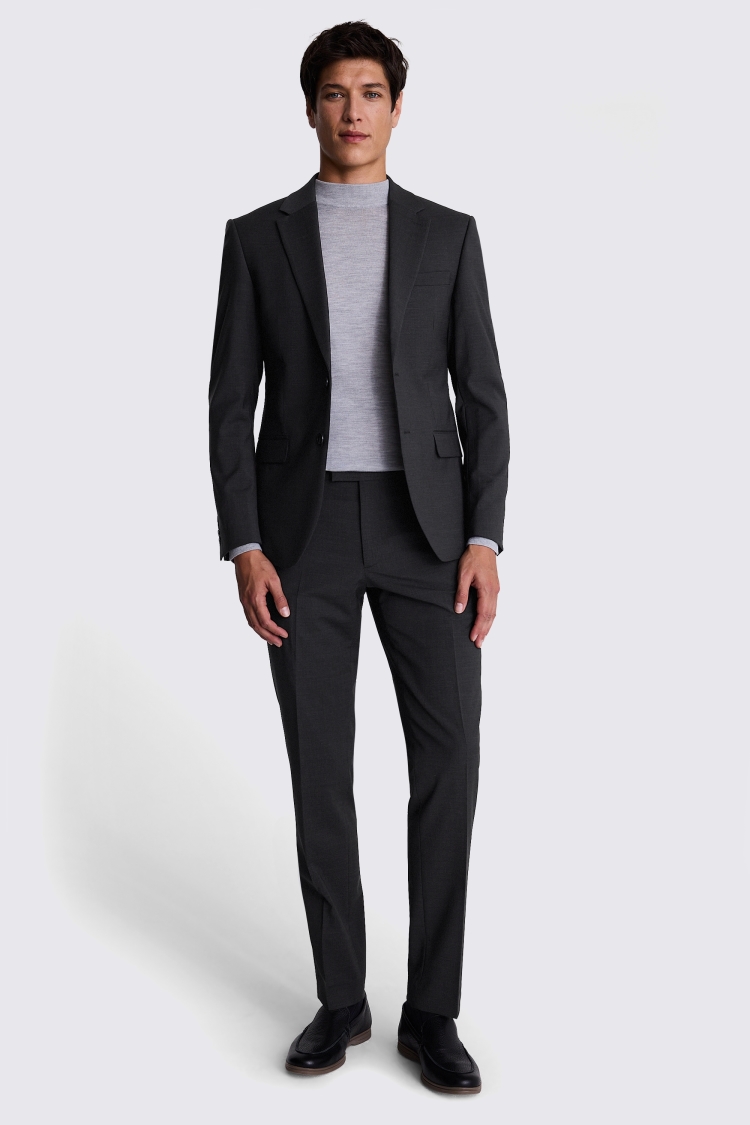 DKNY Slim Fit Charcoal Suit