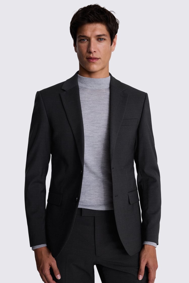 DKNY Slim Fit Charcoal Jacket