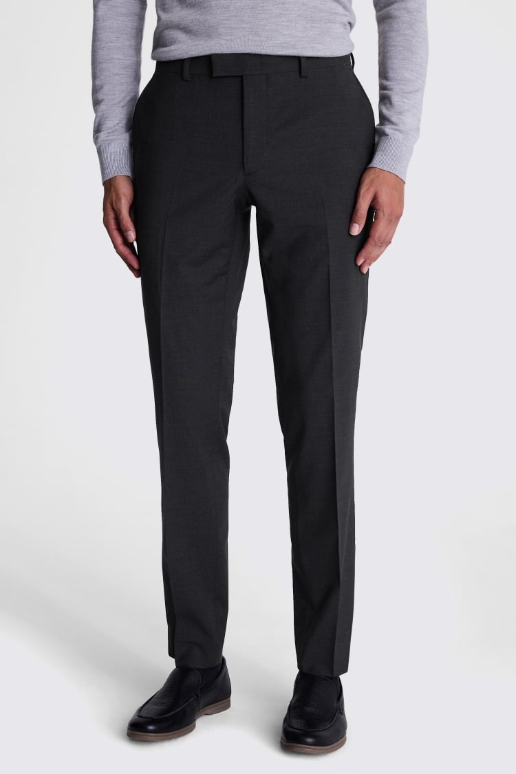 DKNY Slim Fit Charcoal Trousers