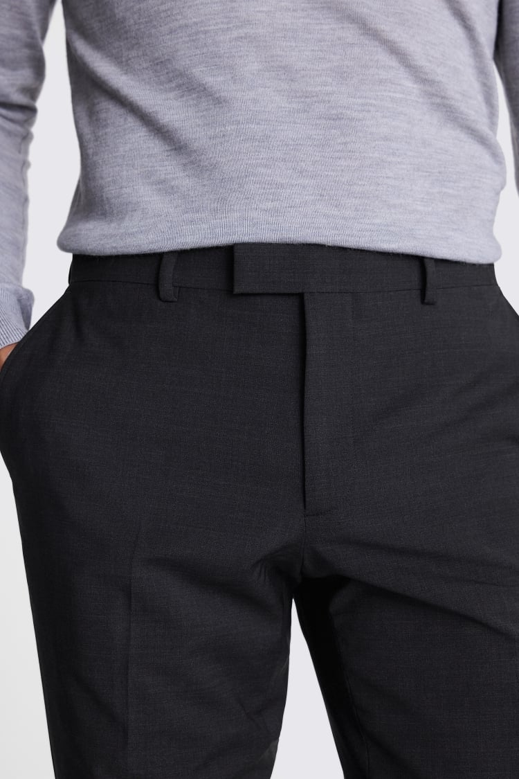 DKNY Slim Fit Charcoal Trousers