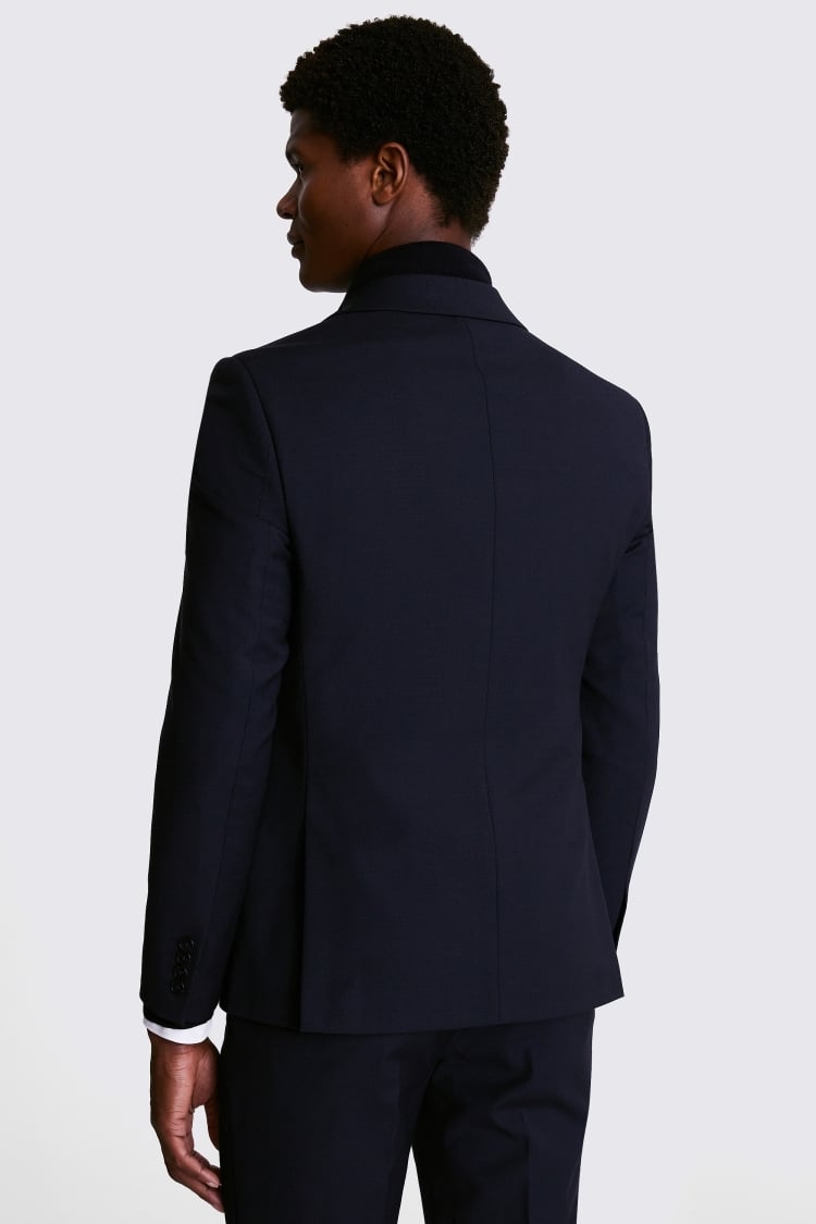 DKNY Slim Fit Navy Texture Jacket