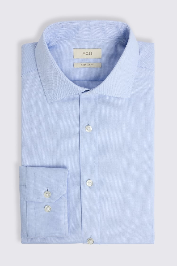 Regular Fit Sky Dobby Stretch Shirt