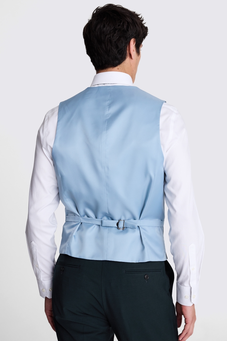 Tailored Fit Bottle Green Performance Waistcoat