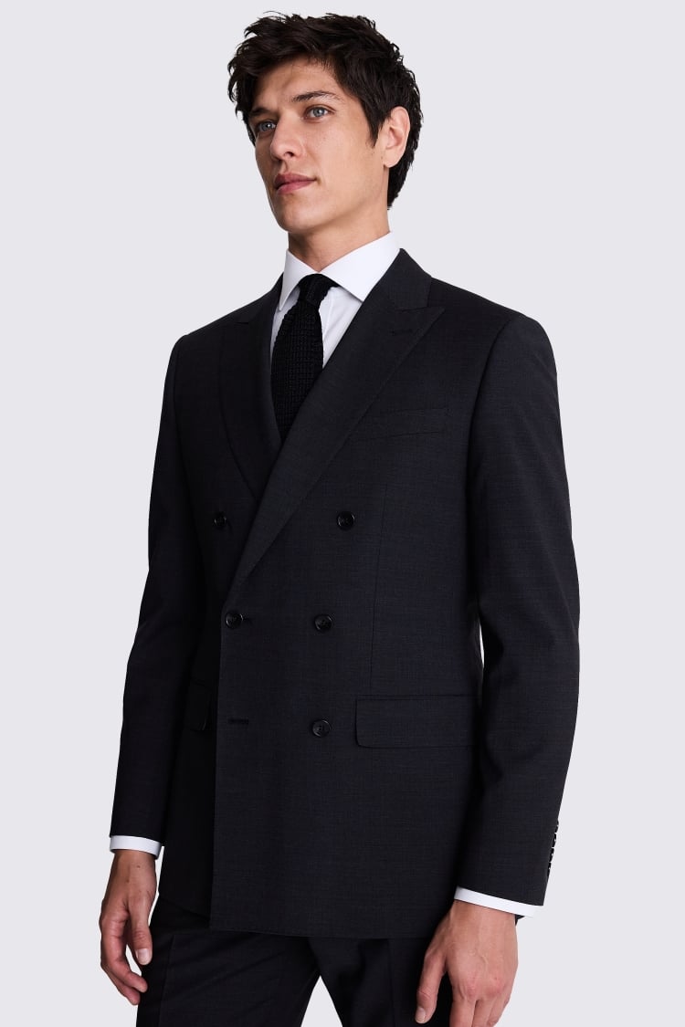 Tailored Fit Charcoal Performance Suit Jacket