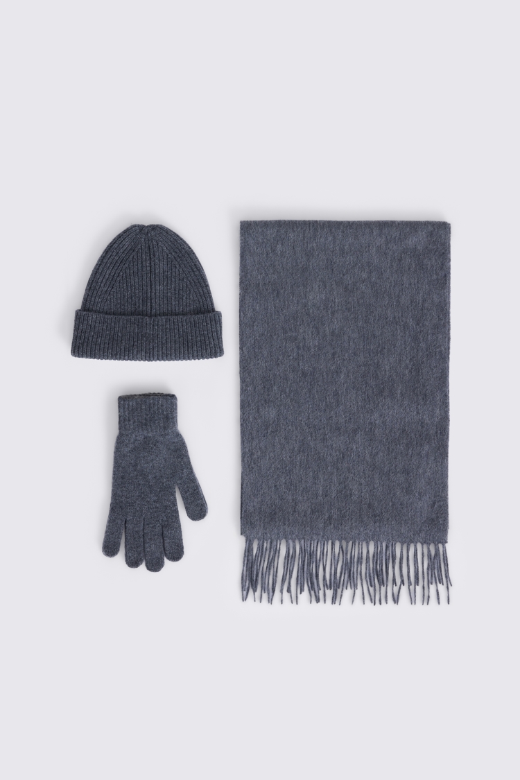 Charcoal Cashmere Blend Gloves