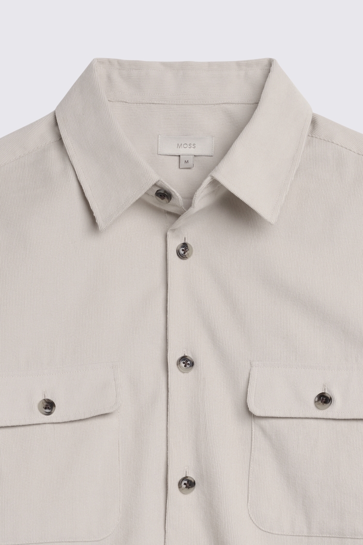 Off White Lightweight Corduroy Overshirt 