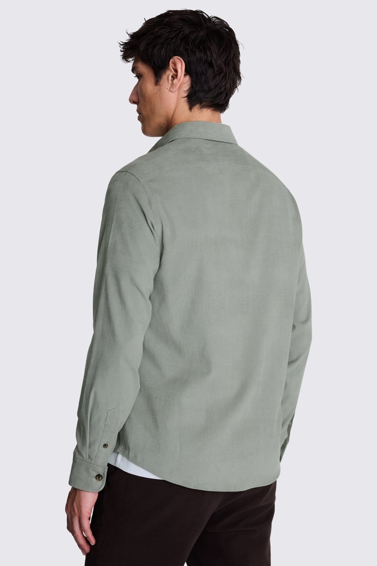 Sage Lightweight Cord Overshirt