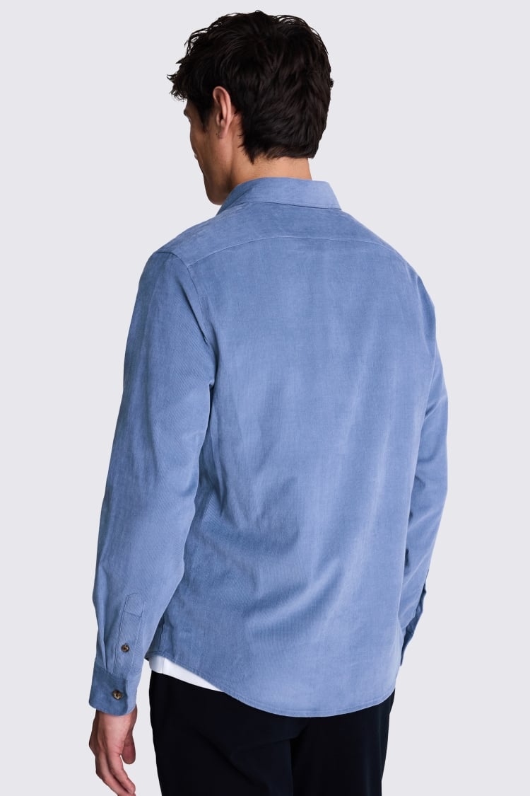 Blue Lightweight Cord Overshirt