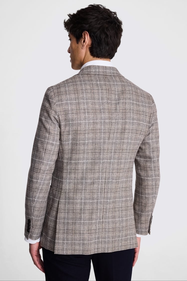 Taupe Check Jacket