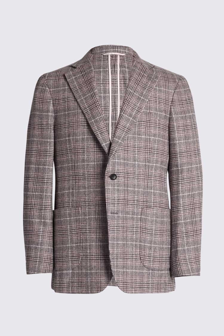 Taupe Check Jacket