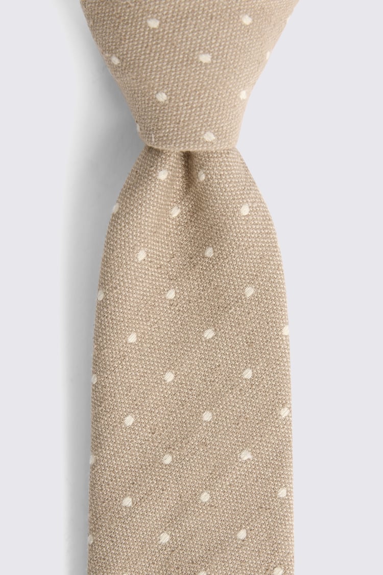 Italian Neutral Spot Tie